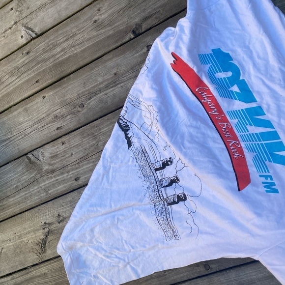 Vintage 1991 Eat More Chocolate Bar Promo T Shirt White Single Stitch - Picture 6 of 8